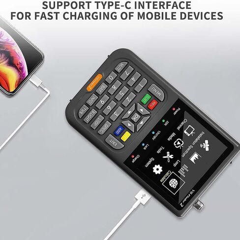 مكتشف الأقمار الصناعية الرقمي، جهاز كشف عدادات الأقمار الصناعية المحمول بشاشة LCD، بطارية مدمجة تدعم البحث الحلقي، والتحليل الكوكبي in Saudi Arabia