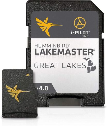 خرائط بحيرة Humminbird LakeMaster Great Lakes Edition الرقمية GPS Lake، بطاقة Micro SD، الإصدار 4 in Saudi Arabia