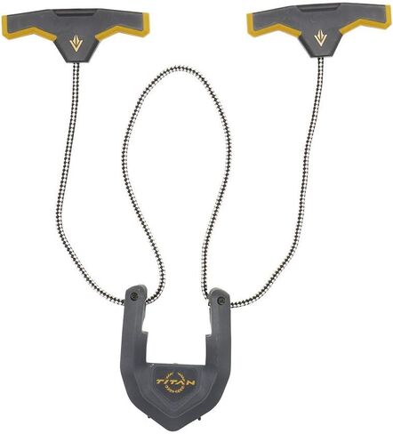 Titan SlideGuide Crossbow Sled من شركة Allen - يناسب معظم الأقواس التقليدية والمنحنية - دليل السكة ذاتية المحاذاة - يقلل من جهد التصويب - مقابض السيليكون - يصل وزنها إلى 185 رطلاً. - أسود in Kuwait