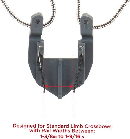 Titan SlideGuide Crossbow Sled من شركة Allen - يناسب معظم الأقواس التقليدية والمنحنية - دليل السكة ذاتية المحاذاة - يقلل من جهد التصويب - مقابض السيليكون - يصل وزنها إلى 185 رطلاً. - أسود in Kuwait