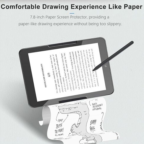 واقي شاشة NOUKAJU لجهاز NOOK GlowLight 4 Plus، فيلم ورقي، نفاذية عالية للضوء، خدش، واقي شاشة ورقي لجهاز NOOK GlowLight 4 Plus eReader 7.8 بوصة [عبوة واحدة] in Kuwait