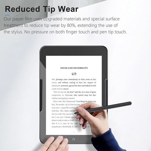 واقي شاشة NOUKAJU لجهاز NOOK GlowLight 4 Plus، فيلم ورقي، نفاذية عالية للضوء، خدش، واقي شاشة ورقي لجهاز NOOK GlowLight 4 Plus eReader 7.8 بوصة [عبوة واحدة] in Kuwait