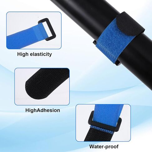 20 Pcs Fishing Rod Straps, 5 Color Hook & Loop Fish Rod Belts, Adjustable Elastic Tackle Belt Ties Casting Rods Fishing Pole Straps FishingRod Ties for Casting, Fly Rods in Saudi Arabia
