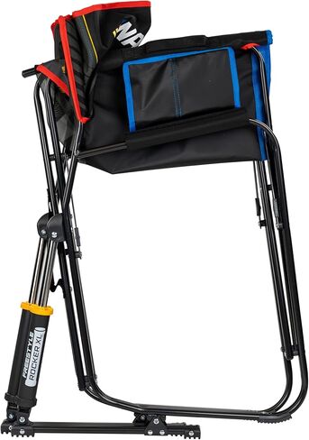 GCI Outdoor NASCAR Freestyle XL Rocker Camping & Sideline Sports Chair | Portable Folding Rocking Chair with Durable Armrests & Drink Holder | Great for Big and Tall, Black in Saudi Arabia