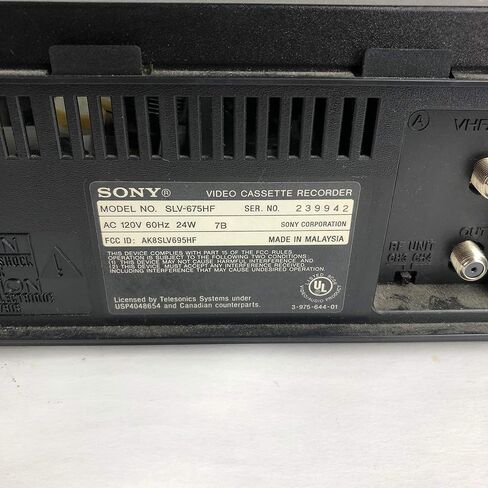 Sony SLV-675HF Video Cassette Recorder Player VCR w/ Hi Fi Stereo (Renewed) in Saudi Arabia