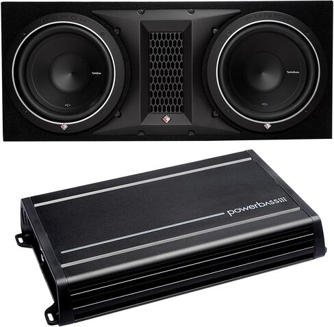 حاوية محملة مزدوجة Rockford Fosgate P1-2X10 مقاس 10 بوصات متوافقة مع مضخم الصوت ACS-1000D in Saudi Arabia