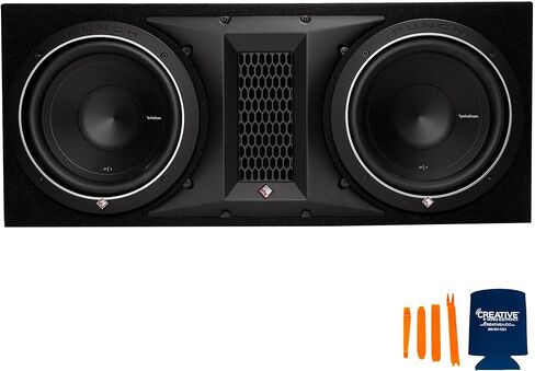 حاوية محملة مزدوجة Rockford Fosgate P1-2X10 مقاس 10 بوصات متوافقة مع مضخم الصوت ACS-1000D in Saudi Arabia