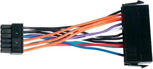 كابل إمداد الطاقة الرئيسي من 24pin إلى 12pin لسلك طاقة الكمبيوتر المحمول 3.94 بوصة 18AWG in Kuwait