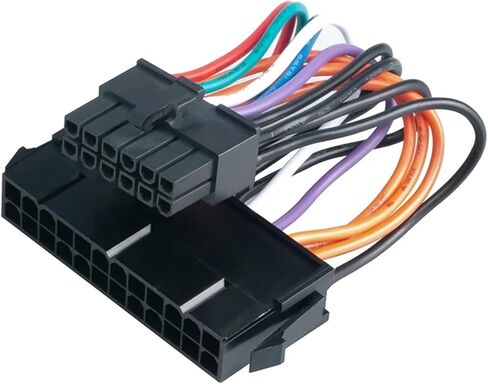 كابل إمداد الطاقة الرئيسي من 24pin إلى 12pin لسلك طاقة الكمبيوتر المحمول 3.94 بوصة 18AWG in Kuwait