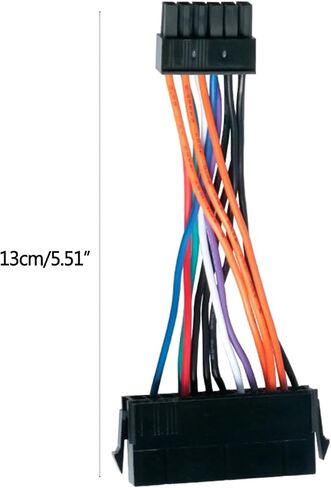 كابل إمداد الطاقة الرئيسي من 24pin إلى 12pin لسلك طاقة الكمبيوتر المحمول 3.94 بوصة 18AWG in Kuwait