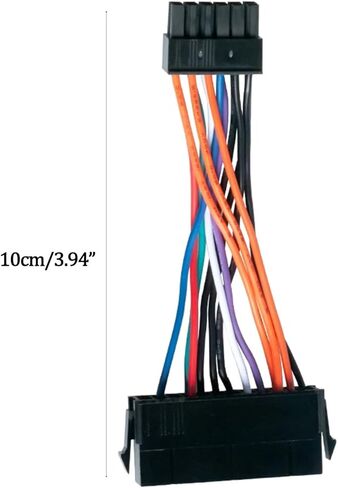 كابل إمداد الطاقة الرئيسي من 24pin إلى 12pin لسلك طاقة الكمبيوتر المحمول 3.94 بوصة 18AWG in Kuwait