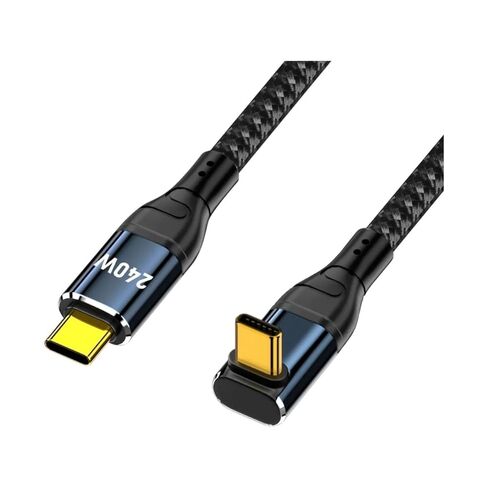 5A 240W PD Type C to USpB C Charrger Cable for MaicBook Pro Elbow PD3.1 140W 100W QC4.0 High-Speed Charging Support Data Wire for Sangsiung in Saudi Arabia