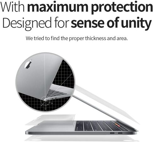 skoko Invisible Matte Transparent Skin Compatible with MacBook Neo 13 Inch Model A3404 Top & Bottom & Palmrest & Trackpad, Similar to Screen Protector TPU, Film Cover in Saudi Arabia