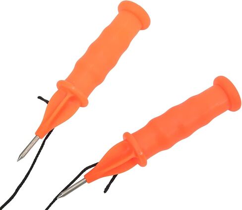 2 x Retractable Ice Fishing Safety Barbs Ice Fishing Safety Kit Winter Barbs with Emergency Whistle and Black Rope in Saudi Arabia