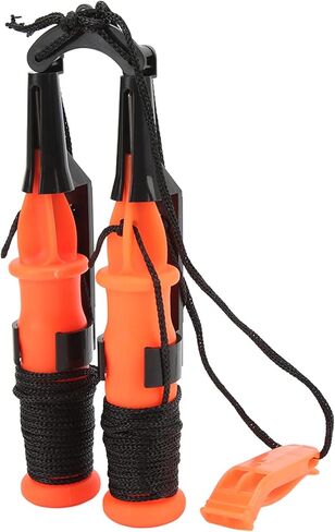 2 x Retractable Ice Fishing Safety Barbs Ice Fishing Safety Kit Winter Barbs with Emergency Whistle and Black Rope in Saudi Arabia