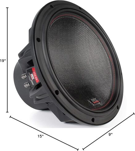 MTX 7512-44 75-Series 12" 750W RMS Dual 4-Ohm Subwoofer (2) JH10001 Jackhammer Series 1100W x 1 @ 1-Ohm Class D Mono Block Amplifier in Saudi Arabia