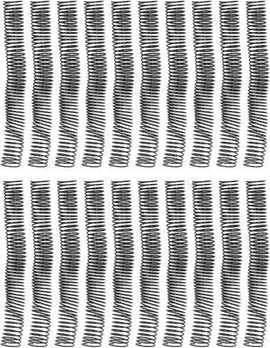 Plastic Spiral Binding Coils 20 Pack 32mm Diameter 48 Teeth 4:1 Pitch 280 Page Capacity Professional Document Binding Supplies for Office Business PVC Material in Saudi Arabia