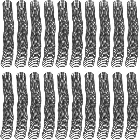 Plastic Spiral Binding Coils 20 Pack 32mm Diameter 48 Teeth 4:1 Pitch 280 Page Capacity Professional Document Binding Supplies for Office Business PVC Material in Saudi Arabia