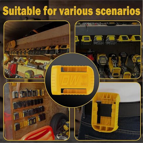 8 Pack Battery Holder Compatible with Dewalt 20V Battery, Wall Mount Storage Rack for DCB200 DCB203 DCB204 DCB205 DCB606 DCB609 DCB612 Batteries - Garage, Work Van Organizer (with 24 Screws) in Saudi Arabia