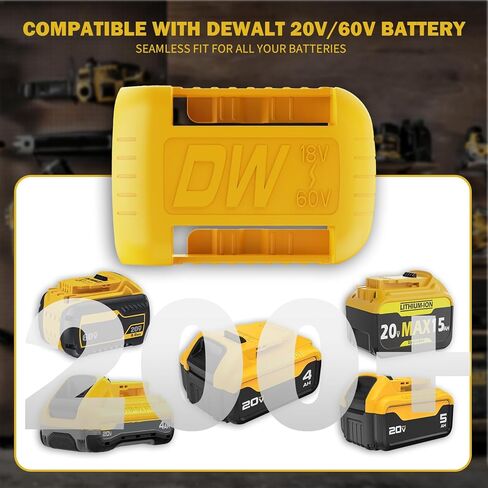 8 Pack Battery Holder Compatible with Dewalt 20V Battery, Wall Mount Storage Rack for DCB200 DCB203 DCB204 DCB205 DCB606 DCB609 DCB612 Batteries - Garage, Work Van Organizer (with 24 Screws) in Saudi Arabia