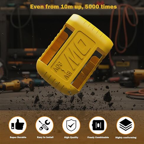 8 Pack Battery Holder Compatible with Dewalt 20V Battery, Wall Mount Storage Rack for DCB200 DCB203 DCB204 DCB205 DCB606 DCB609 DCB612 Batteries - Garage, Work Van Organizer (with 24 Screws) in Saudi Arabia