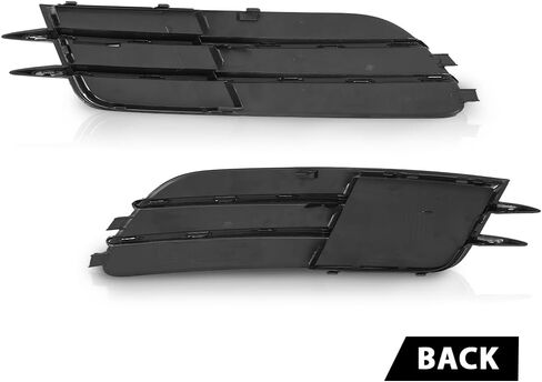 G-PLUS Pair Front Bumper Fog Light Grill Cover, Compatible with Audi A6/ A6 Quattro 2012 2013 2014 2015, Left Driver & Right Passenger Side 2PCS, 4G08076819B9, 4G0807682F9B9 in Saudi Arabia