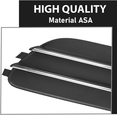 G-PLUS Pair Front Bumper Fog Light Grill Cover, Compatible with Audi A6/ A6 Quattro 2012 2013 2014 2015, Left Driver & Right Passenger Side 2PCS, 4G08076819B9, 4G0807682F9B9 in Saudi Arabia