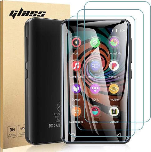 ottpluscase 3 حزمة لinnioasis G1 G3 Mp3 لاعب حامي الشاشة، 9H الزجاج المقسى حامي الشاشة HD واضح التغطية الكاملة المضادة للخدش المضادة لبصمات الأصابع فقاعة الحرة لinnioasis G1 G3 مشغل Mp3 in Kuwait