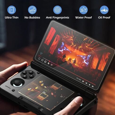 واقيات الشاشة المتوافقة مع AYN Thor/Thor Pro، 6 عبوات بديلة من الزجاج المقسى بصلابة 9H، أفلام مضادة لبصمات الأصابع ومضادة للوهج in Kuwait
