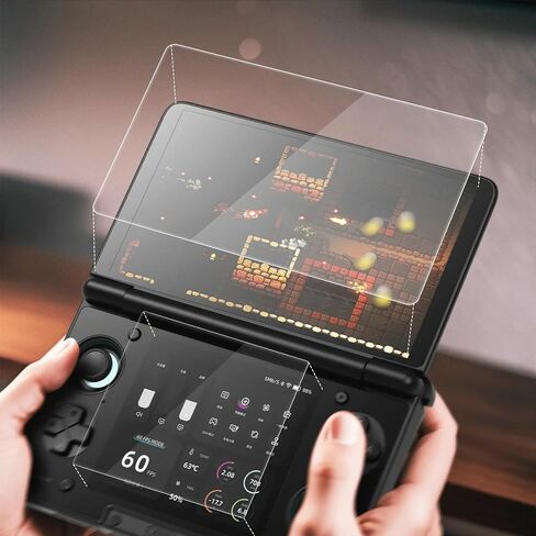 واقيات الشاشة المتوافقة مع AYN Thor/Thor Pro، 6 عبوات بديلة من الزجاج المقسى بصلابة 9H، أفلام مضادة لبصمات الأصابع ومضادة للوهج in Kuwait