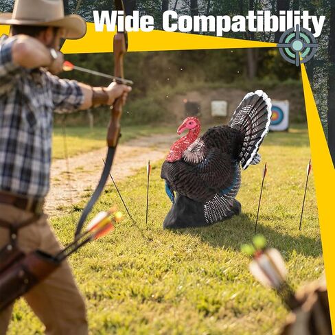 Sanwuta 3D Turkey Archery Target 22" Realistic Strutting Turkey Archery Target Self Healing PU Foam Durable Bow for Broadheads & Field Points in Saudi Arabia
