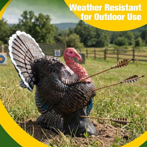 Sanwuta 3D Turkey Archery Target 22" Realistic Strutting Turkey Archery Target Self Healing PU Foam Durable Bow for Broadheads & Field Points in Saudi Arabia