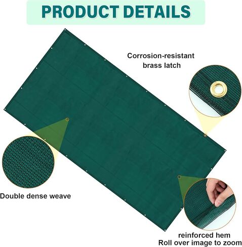 Boao 5x10ft Archery Backstop - Heavy Duty Reinforced Netting, Back Stop Net, Ideal for Outdoor Bow Arrow Practice, Target Shooting, and Home Range Use in Saudi Arabia