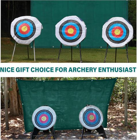 Boao 5x10ft Archery Backstop - Heavy Duty Reinforced Netting, Back Stop Net, Ideal for Outdoor Bow Arrow Practice, Target Shooting, and Home Range Use in Saudi Arabia