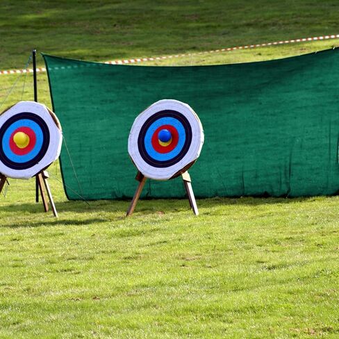 Boao 5x10ft Archery Backstop - Heavy Duty Reinforced Netting, Back Stop Net, Ideal for Outdoor Bow Arrow Practice, Target Shooting, and Home Range Use in Saudi Arabia
