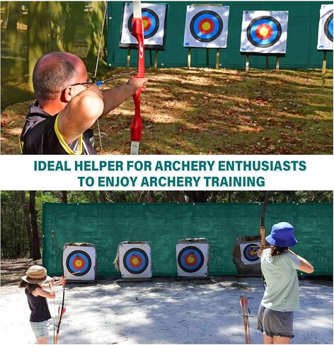 Boao 5x10ft Archery Backstop - Heavy Duty Reinforced Netting, Back Stop Net, Ideal for Outdoor Bow Arrow Practice, Target Shooting, and Home Range Use in Saudi Arabia