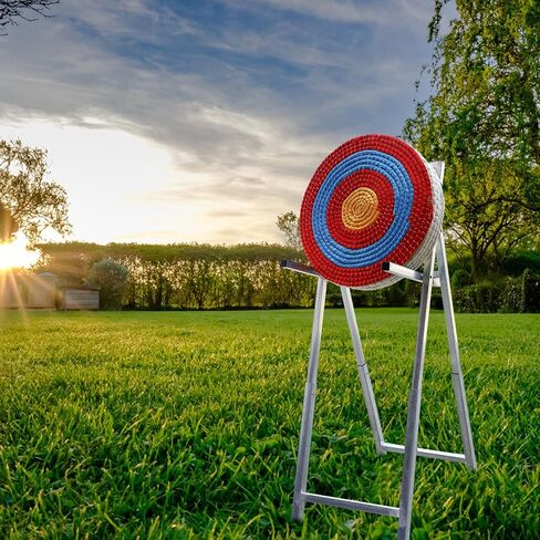 Archery Target Stand for Bag & Straw Archery Targets 3 or 5 Layer, Portable & Foldable Archery Target Stand for Backyard/Indoor Archery Practice in Saudi Arabia