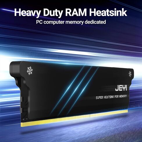 JEYI RAM Heatsink Cooler with Thermal Pads for DDR3 DDR4 DDR5, Black 2-Pack in Saudi Arabia