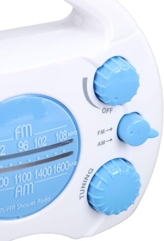Fabater Water Proof Shower Radio, Portable AM FM Radio with Built in Speaker, Hanging Bathroom Radios for Party, Outdoor, Travel, Gifts, Black in Saudi Arabia