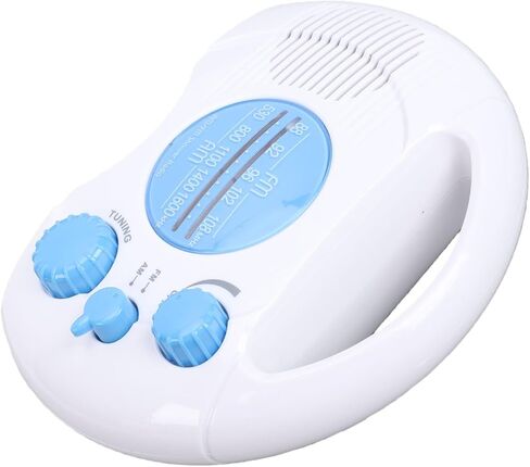 Fabater Water Proof Shower Radio, Portable AM FM Radio with Built in Speaker, Hanging Bathroom Radios for Party, Outdoor, Travel, Gifts, Black in Saudi Arabia