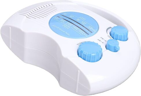 Yoidesu Water Proof AM FM Shower Radio with Electronic Tuning, Water Proof Speaker Compact Portable Design,User Friendly Controls for Bathroom, Kitchen and Outdoor in Saudi Arabia