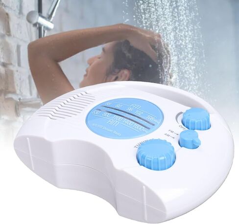 Tangxi Shower Radio, Portable AM FM Radio with Built in Speaker, Water Proof Hanging Bathroom Radios, Electronic Tuning, Volume Adjustable, Loud Sound, for Home Outdoor Beach in Saudi Arabia