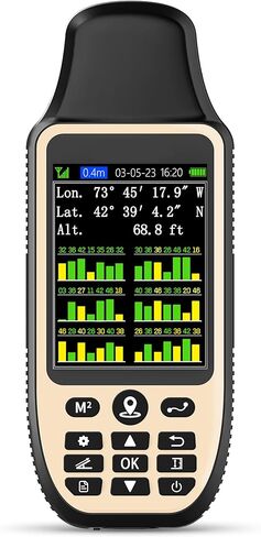 ZL660 Land Surveying Equipment, Intuitive Operation Handheld GPS for Surveying with 6 Satellites, 3.2" Color Screen,7 Methods for Measuring Land Area, Distance,Slope and Save Coordinates Point in Saudi Arabia