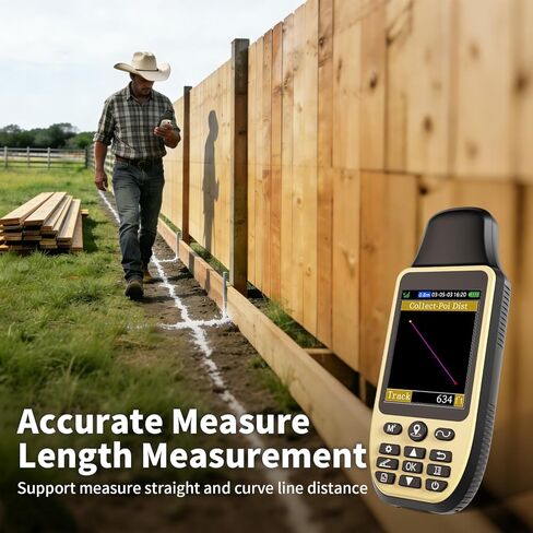 ZL660 Land Surveying Equipment, Intuitive Operation Handheld GPS for Surveying with 6 Satellites, 3.2" Color Screen,7 Methods for Measuring Land Area, Distance,Slope and Save Coordinates Point in Saudi Arabia