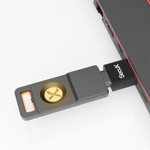 مفتاح أمان SecuX PUFido® Drive Clife USB C مع تقنية PUF ومحرك أقراص فلاش مدمج، أجهزة معتمدة من FIDO2 U2F، أمان غير قابل للاستنساخ لتسجيل الدخول بدون كلمة مرور ومصادقة 2FA (1) in Kuwait