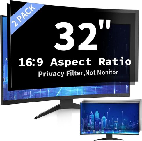 2 Pack 21.5 Inch Privacy Screen Filter for 16:9 Curved and Flat in Kuwait
