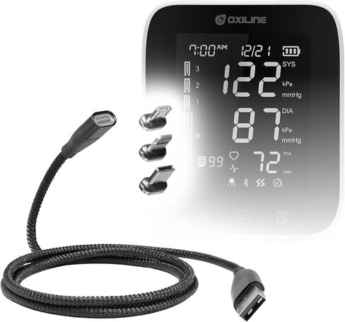 كابل BoxWave متوافق مع Oxiline Pressure X Pro - كابل MagnetoSnap PD AllCharge (100 واط)، شحن مغناطيسي مضفر USB من النوع C Micro - أسود نفاث in Kuwait