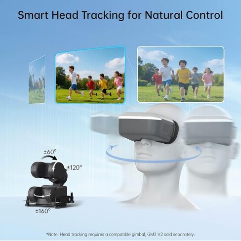 نظارات CADDXFPV Walksnail Ascent HD الرقمية FPV - شاشة 4.5 بوصة 1080P/60FPS، نقل رقمي 5.8 جيجا هرتز، نطاق 4 كم، زمن وصول منخفض 32 مللي ثانية، تسجيل DVR (يدعم 256 جيجابايت SD)، متوافق مع نظام Ascent in Kuwait