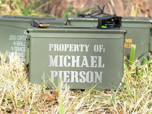 Personalized Ammo Box Military Customized Engraved Ammo Can, Personalized Birthday Gifts For Men, Birthday Presents 223 Or 9mm Ammo Storage Box, Husband Military Surplus in Saudi Arabia