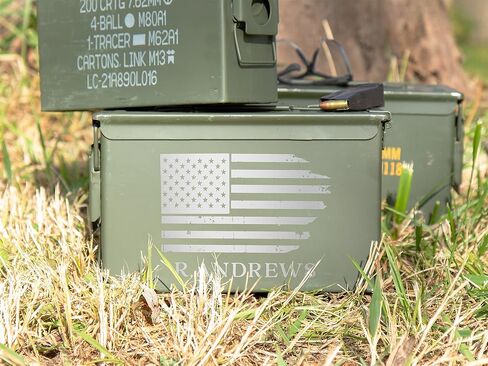 Personalized Ammo Box Military Customized Engraved Ammo Can, Personalized Birthday Gifts For Men, Birthday Presents 223 Or 9mm Ammo Storage Box, Husband Military Surplus in Saudi Arabia